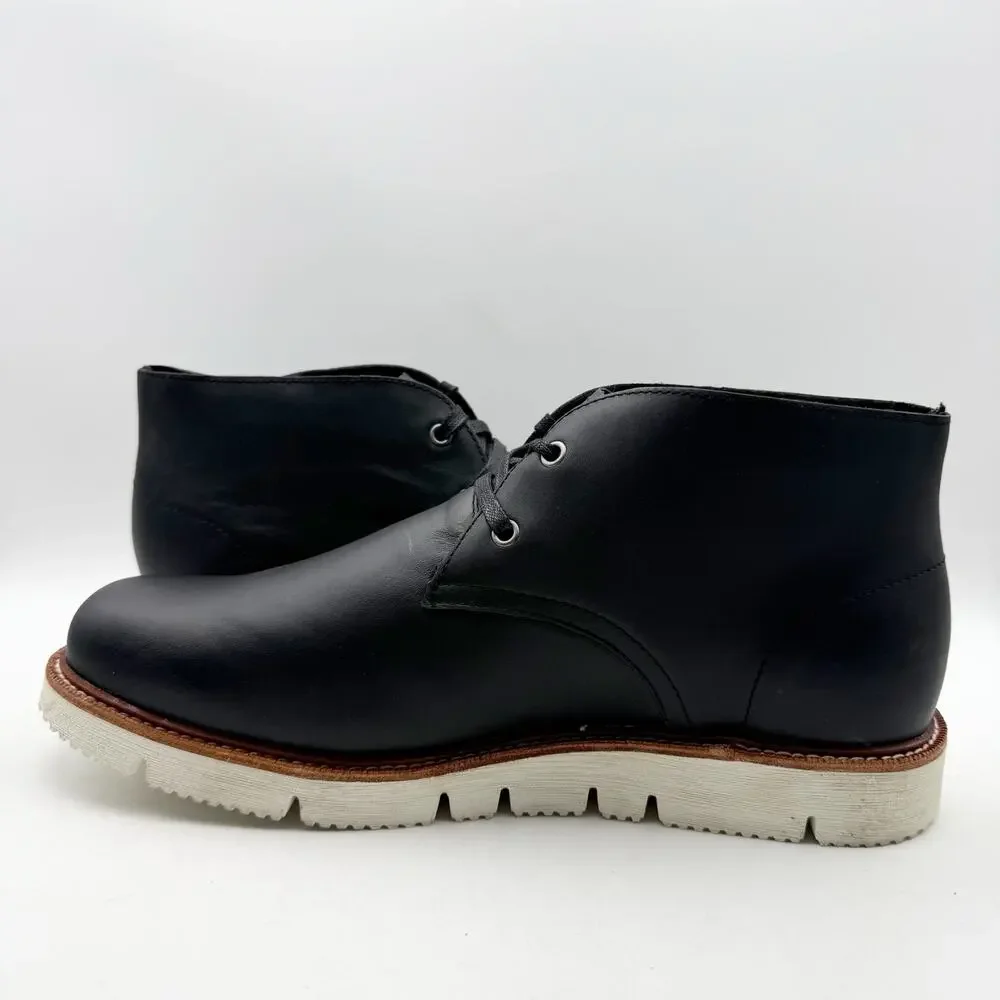 Georgia Boot Mens Small Batch Chukka Boots US 13 Wide EU 47 Black Leather SR EUC